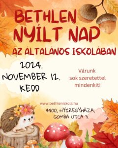 Bethlen nyílt nap az általános iskolában